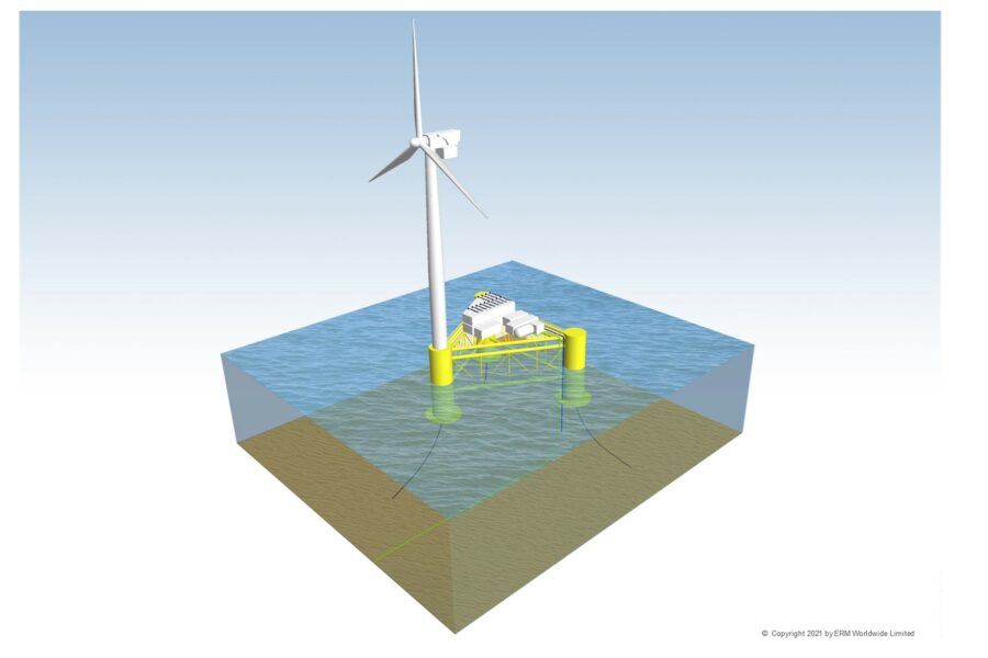 windturbine Closeup Illustration