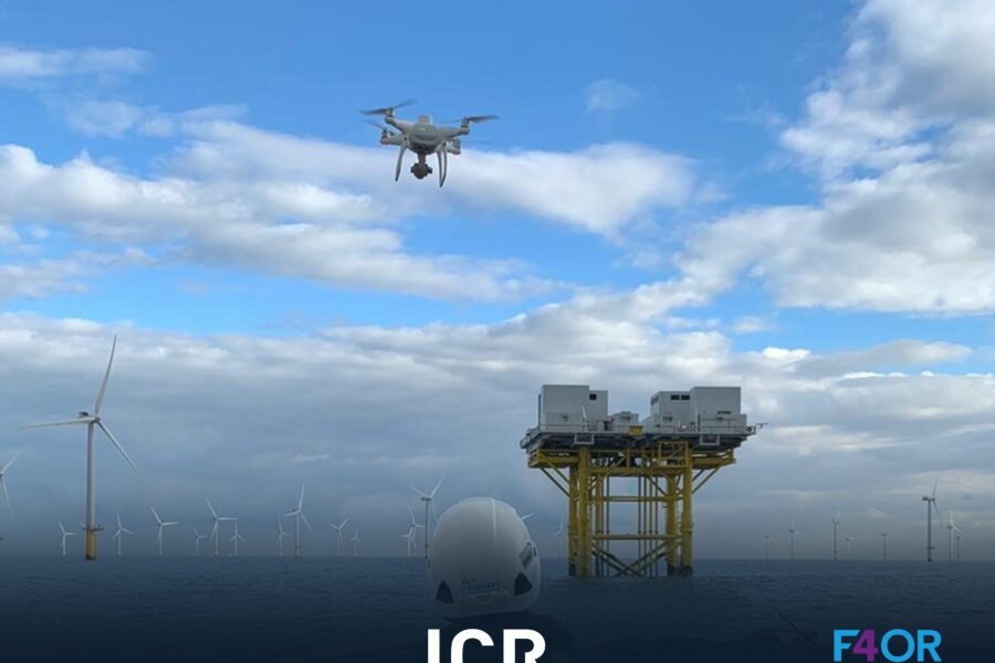Drone inspection of offshore substation