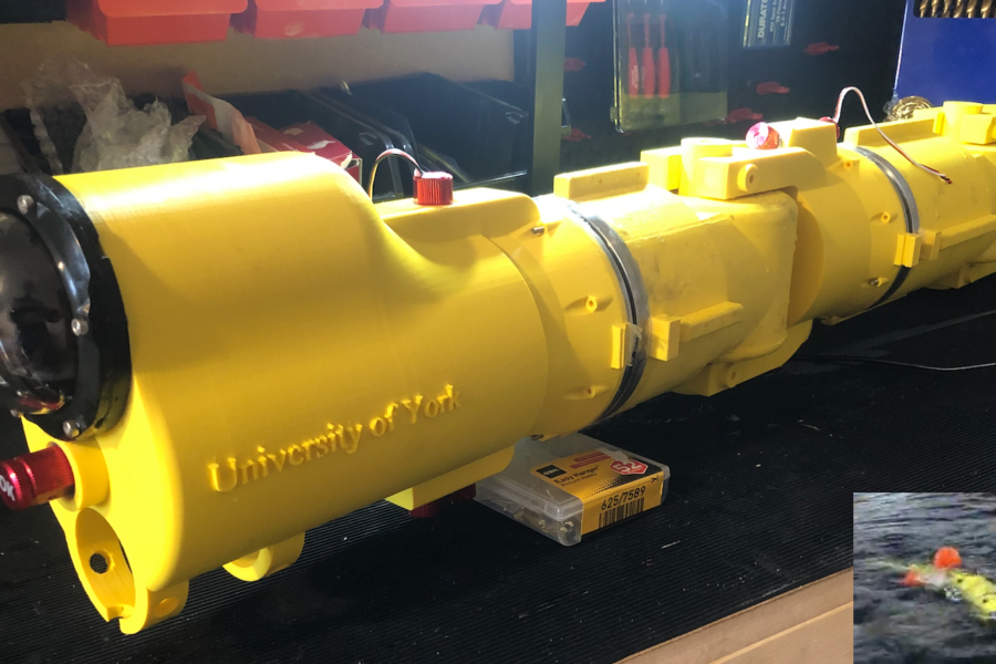 The RoboFish Prototype at the University of York, completed in summer 202