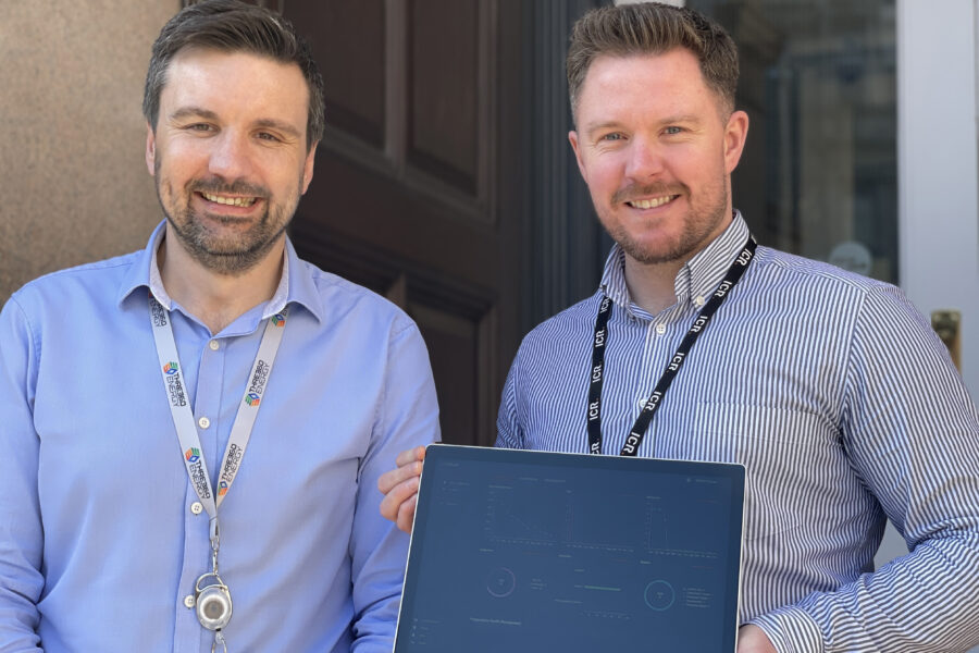 William McLean, Director of OMNI, with Stephen Diplock, Operations Director at THREE60 Energy