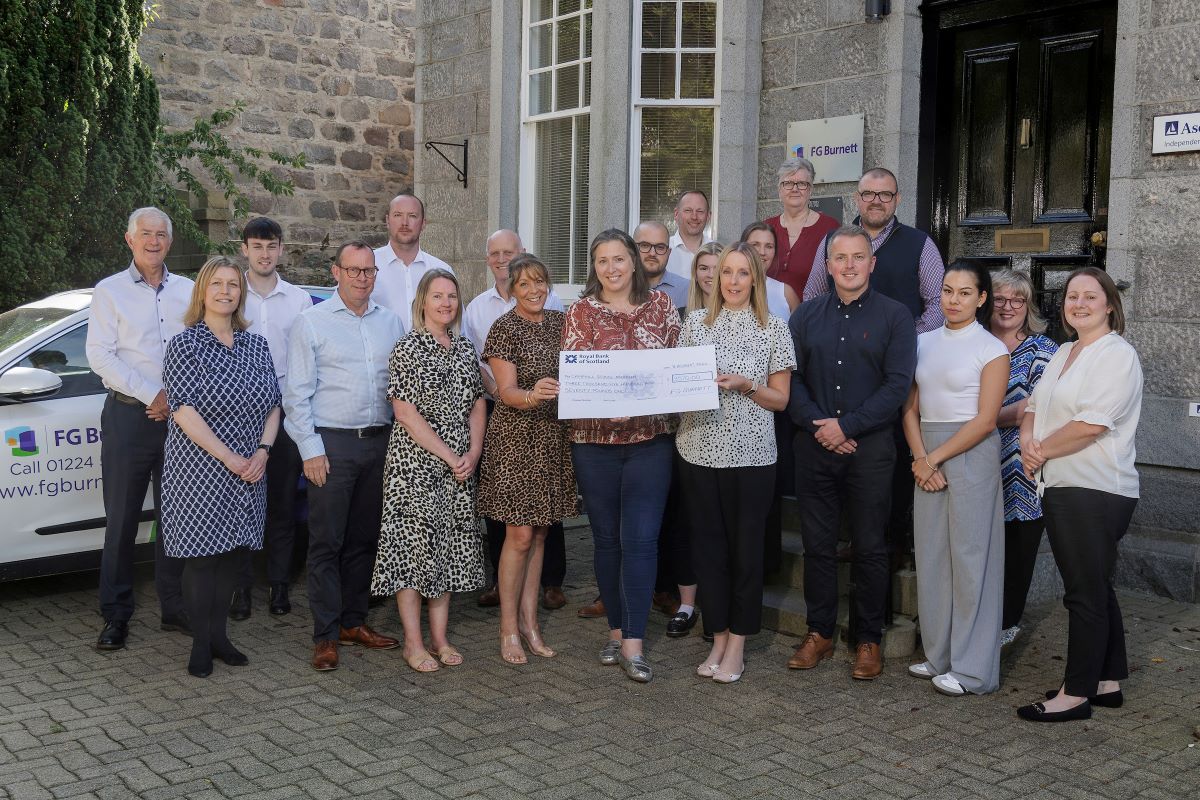 MEMBER NEWS: FG BURNETT RAISE £3700 FOR CAMPHILL