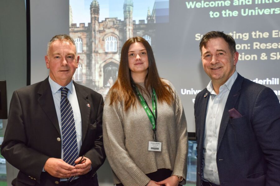 Image of AREG, University of Aberdeen, and Great British Energy representatives