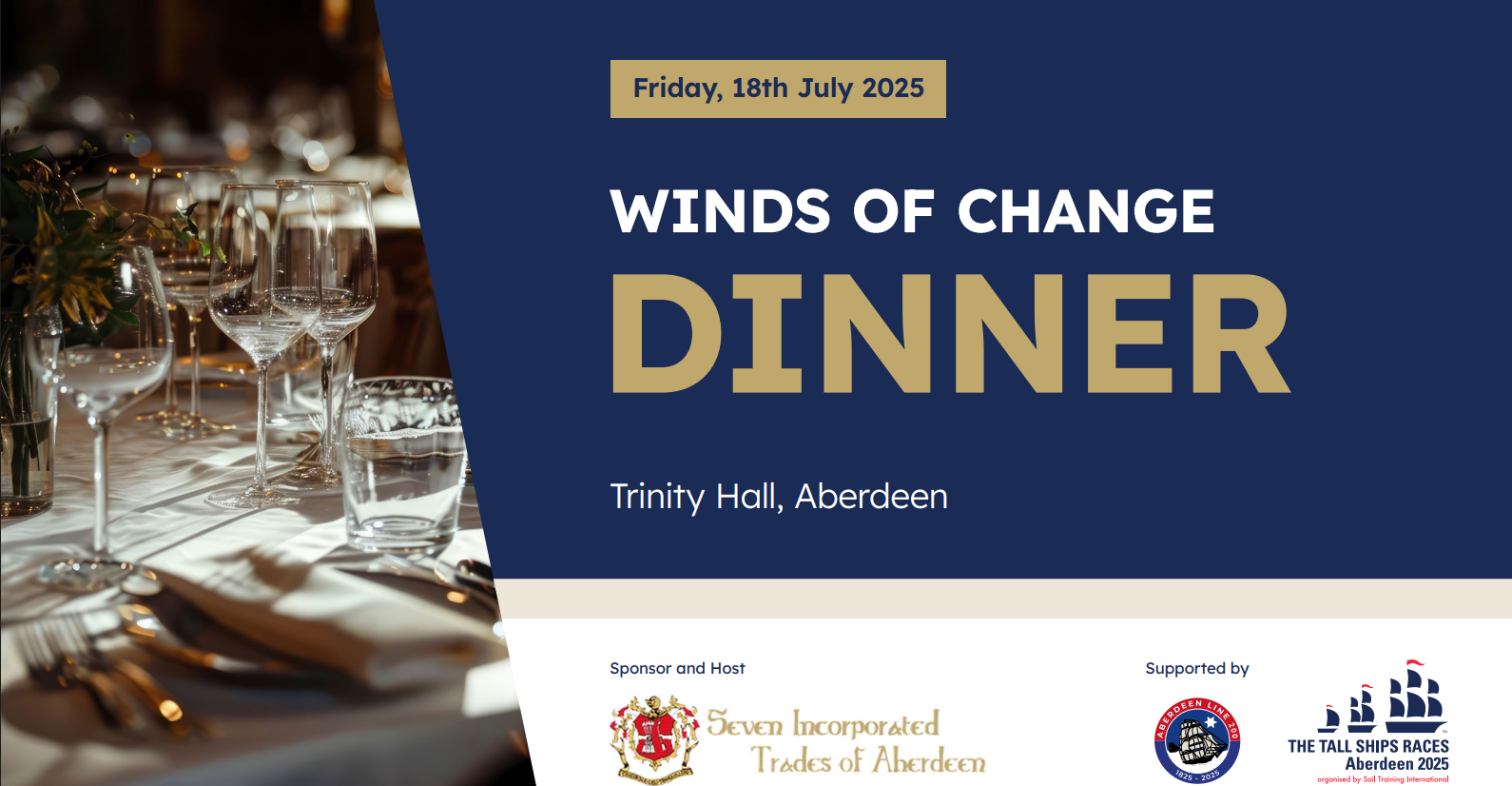 Winds of Change Dinner in Aberdeen