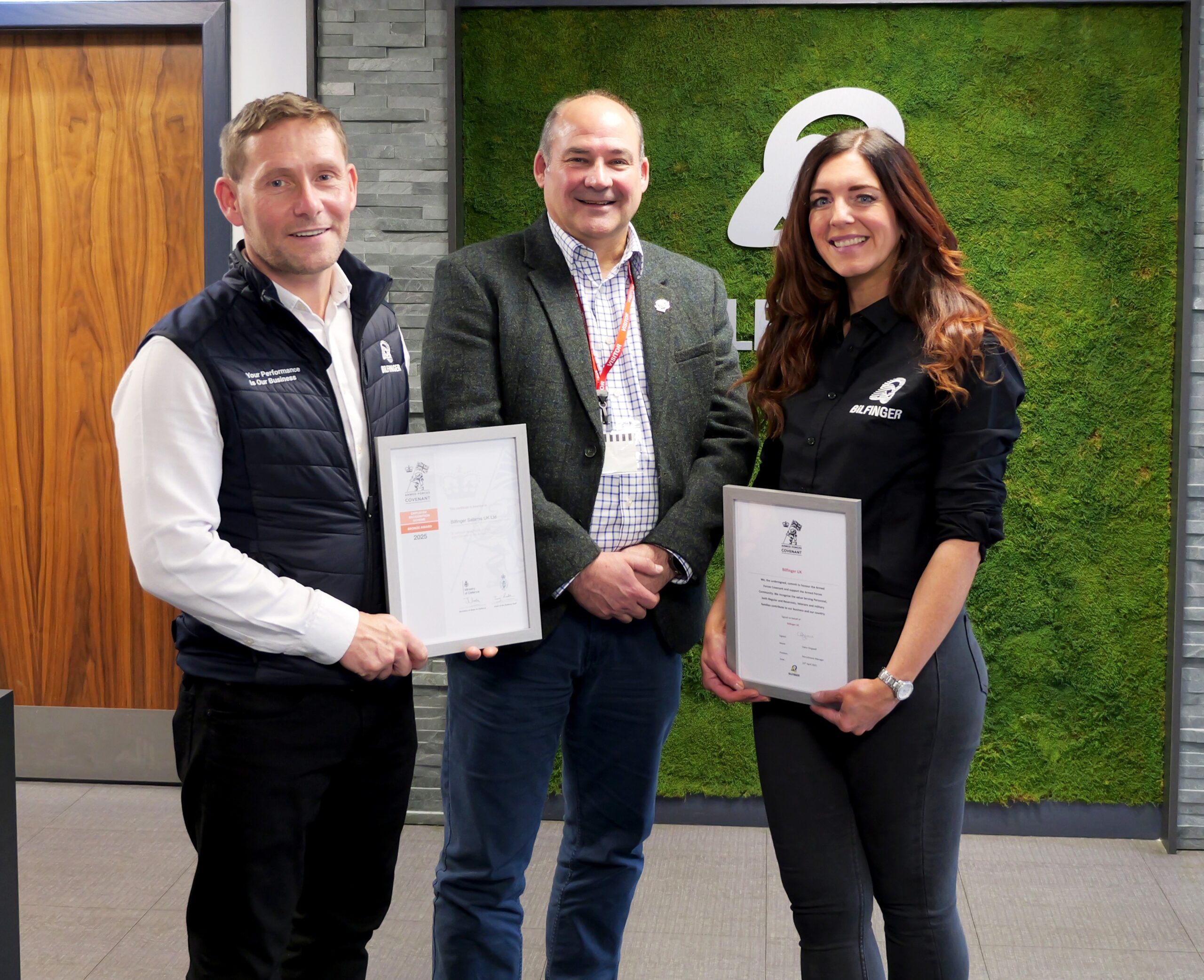 Member News: Honouring Service on Remembrance Day: Bilfinger UK Recognised with Bronze Award