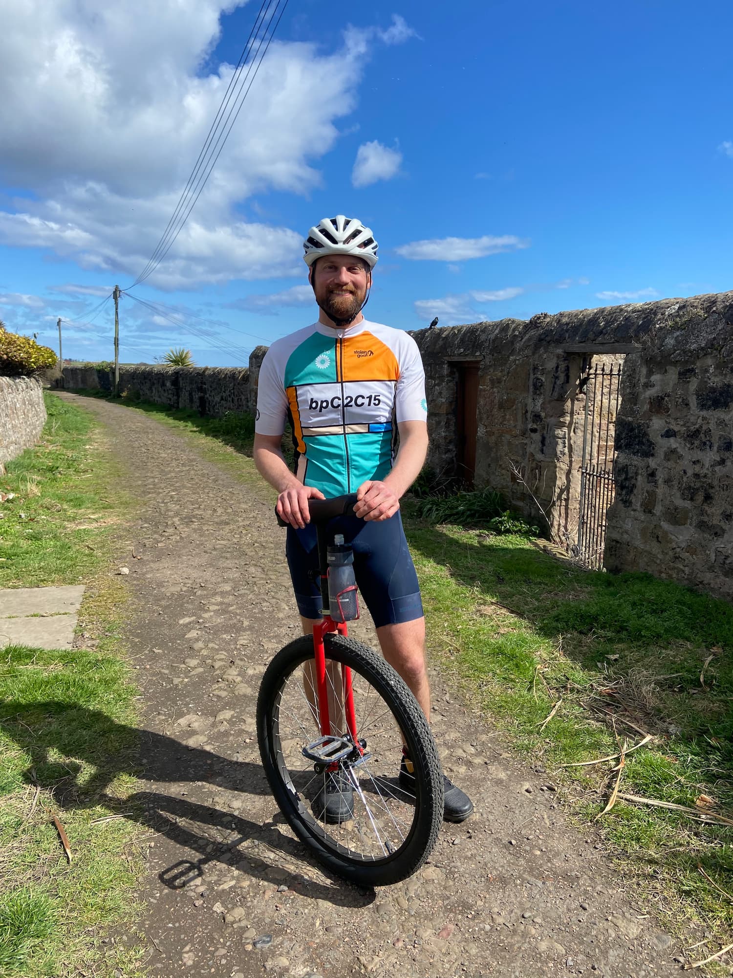 Member News: Unicyclist takes on 215-mile Coast 2 Coast challenge to make a “wheel” difference to Arbroath FC Community Trust