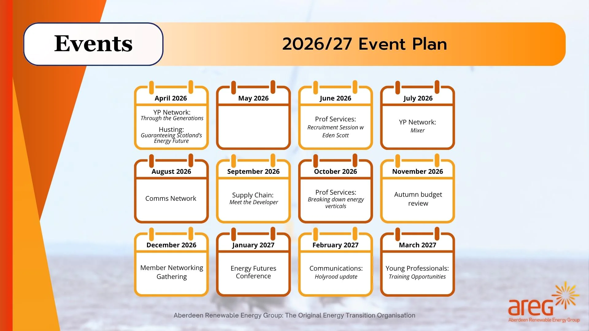 events schedule